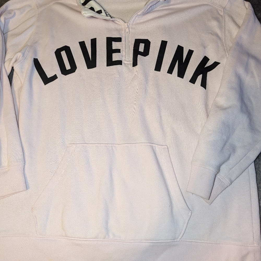 VS PINK 1/4 ZIP MED